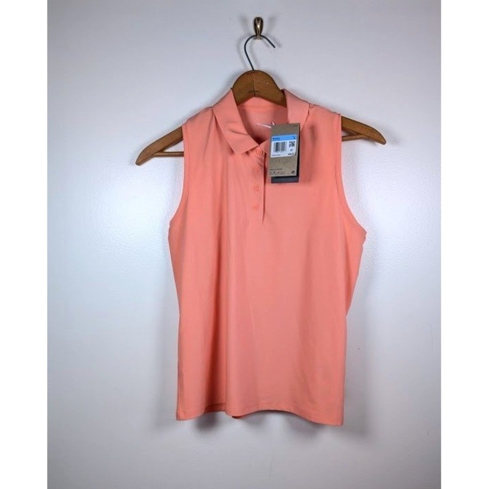 Nike Womens Dri-FIT Sleeveless Golf Polo Shirt‎ Size Medium FQ1572 Athletic NEW